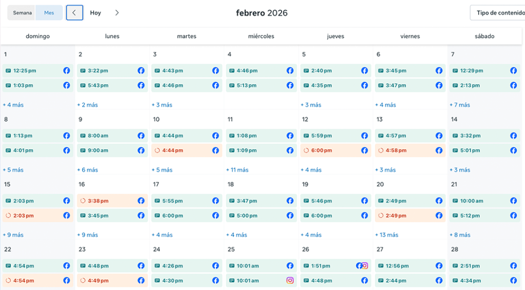 CURSO calendario de contenido bodega